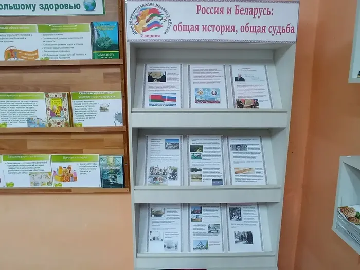 Центральная библиотека. Познавательная программа «Две сестры, Беларусь и Россия!»
