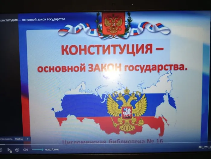 Забегаевская поселенческая библиотека. Забегаевский сельский клуб . Информационный час «Закон, по которому мы живем». (3)
