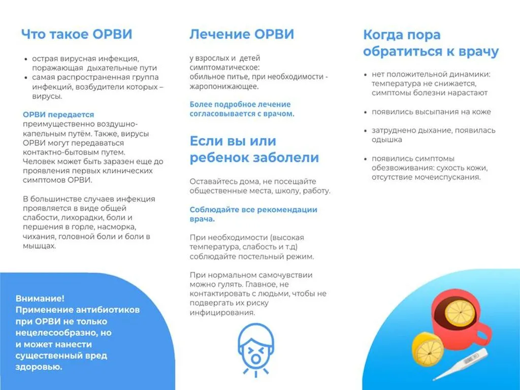 Памятка ОРВИ