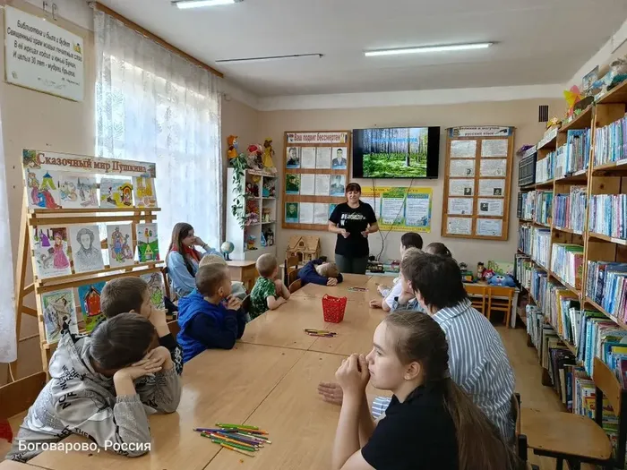Детская библиотека. Экологическая игра «Звуки природы