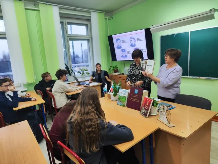 Родной край - беседа с учащимися. Детская библиотека (4)