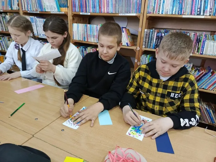 Закладка для порядка - мастер - класс в Детской библиотеке (3)