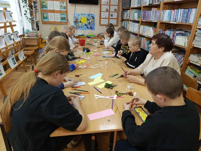 Закладка для порядка - мастер - класс в Детской библиотеке (8)