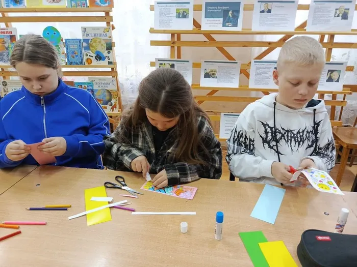 Закладка для порядка - мастер - класс в Детской библиотеке (9)